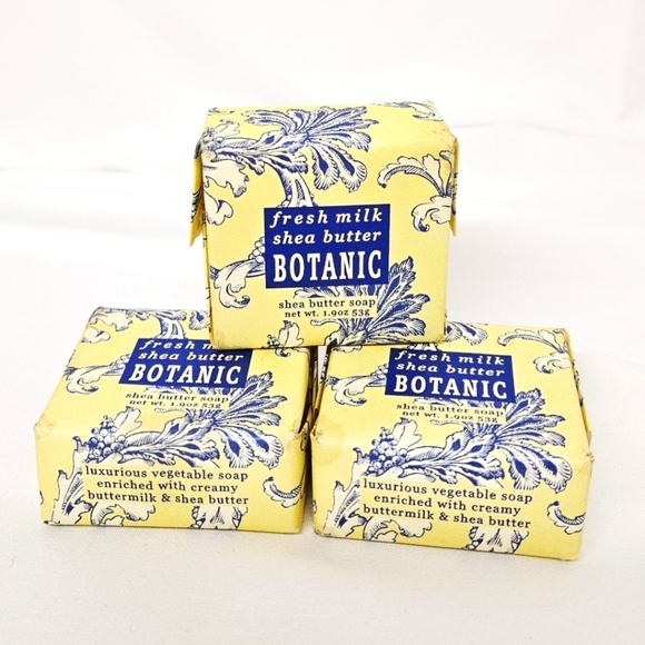 Greenwich Bay Trading Co. Fresh Milk Shea Butter Botanic Soap 3 Pack NWT - Picture 2 of 7